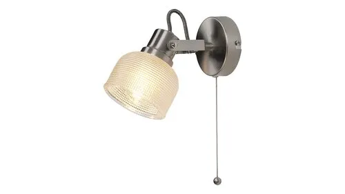 Beltéri fali lámpa E14 28W szatin króm/átlátszó Francis...