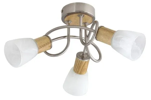 Beltéri mennyezeti lámpa E14 3x40W szatin króm/fehér Gavin...