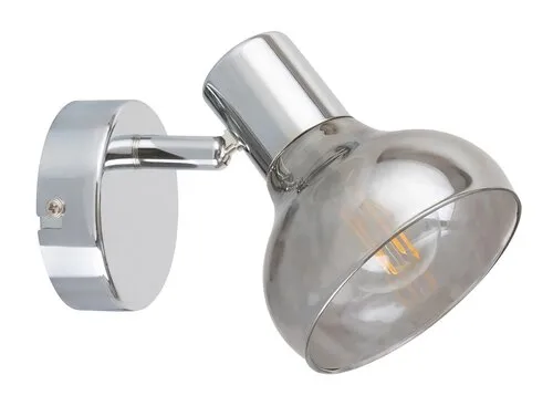 Beltéri fali lámpa E14 40W króm/füstszínű Holly