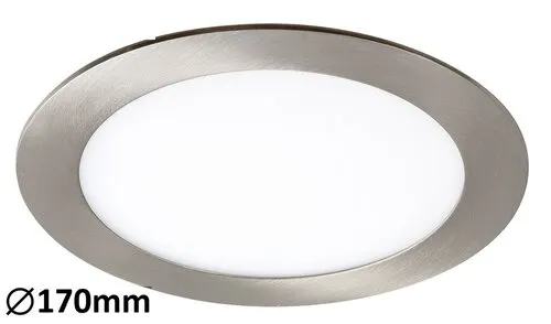 Beltéri LED süllyesztett lámpa 12W 800lm 3000K szatin króm...