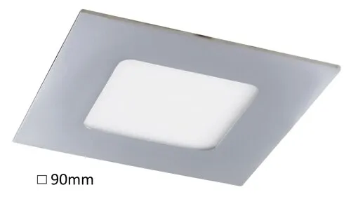 Beltéri LED süllyesztett lámpa 3W 170lm 3000K króm/szürke ...