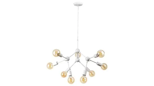 Beltéri függeszték E27 9x40W fehér Malik