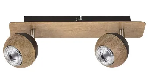 Beltéri karos spotlámpa GU10 2x35W tölgy Arthur 