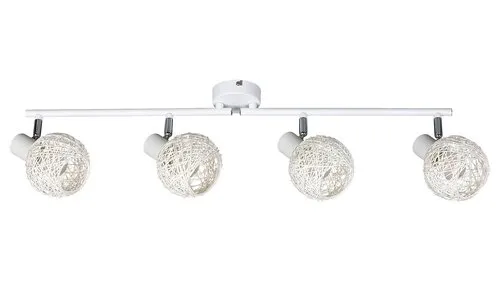 Beltéri karos spotlámpa E14 4x15W matt fehér Hazel