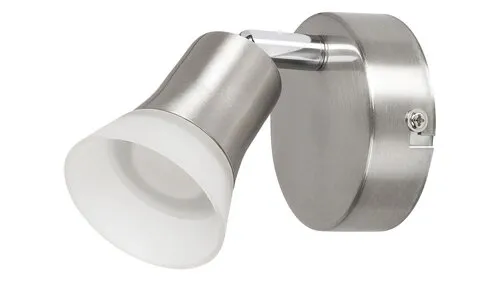 Beltéri LED fali lámpa 4W 350lm 3000K szatin króm/üveg Ril...