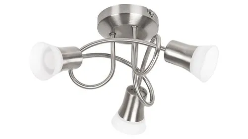 Beltéri LED spotlámpa 12W 1050lm 3000K szatin króm Riley...