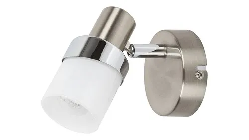 Beltéri fali lámpa E14 40W szatin króm/üveg Finian