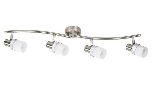 Beltéri karos spotlámpa E14 4x40W szatin króm/opál üveg Fi...