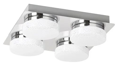 Beltéri mennyezeti lámpa 16W 1600lm 4000K króm/fehér Hilar...