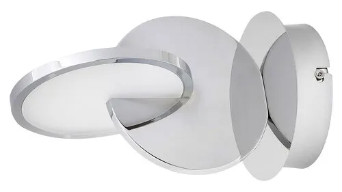 Beltéri LED fali lámpa 7W 400lm 3000K króm/opál üveg Assan...