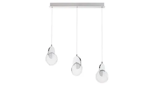 Beltéri LED függeszték 22W 1400lm 3000K króm/opál üveg Ass...