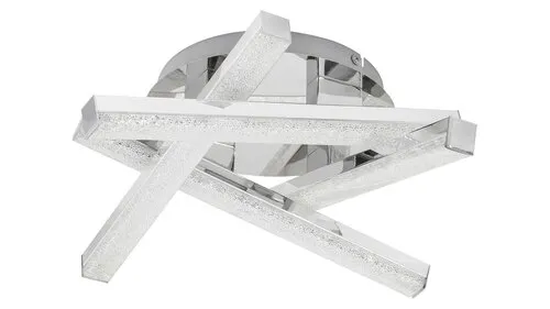 Beltéri LED mennyezeti lámpa 16W 1280lm 3000K króm/kristál...