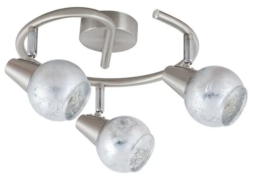 Beltéri karos spotlámpa E14 3x25W szatin króm/ezüst Noelle...