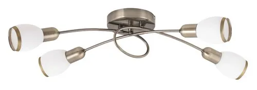 Beltéri mennyezeti lámpa E14 4x40W bronz/fehér Elite