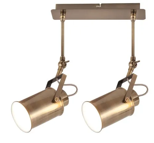 Beltéri karos spotlámpa E27 2x60W antik bronz Peter