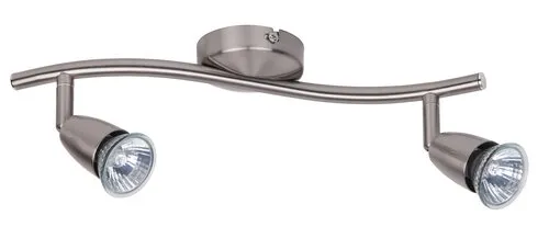 Beltéri  karos spotlámpa GU10 2x50W szatin króm Norman