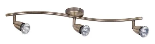 Beltéri karos spotlámpa GU10 3x50W bronz Norman