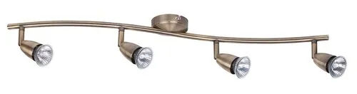 Beltéri karos spotlámpa GU10 4x50W bronz Norman