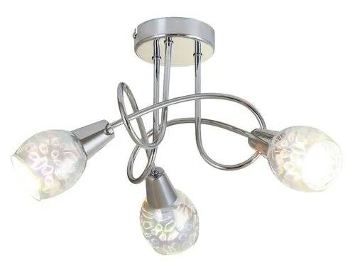 Beltéri mennyezeti lámpa E14 3x40W króm Porto