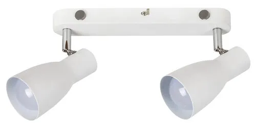 Beltéri karos spotlámpa E27 2x20W fehér Ebony