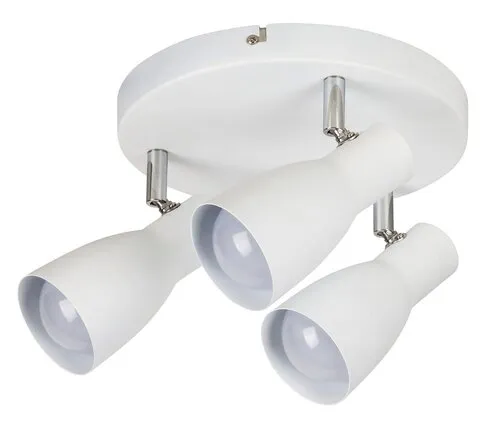 Beltéri karos spotlámpa E27 3x20W fehér Ebony