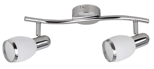 Beltéri karos spotlámpa E14 2x40W króm/fehér Elite 