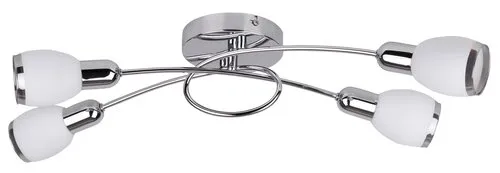 Beltéri mennyezeti lámpa E14 4x40W króm/fehér Elite