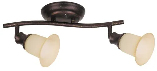 Beltéri karos spotlámpa E14 2x40W barna/krém Claire 