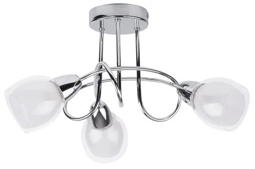 Beltéri mennyezeti lámpa E14 3x40W króm/fehér Dave