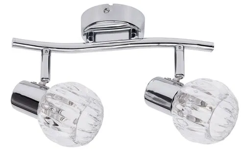 Beltéri karos spotlámpa E14 2x40W króm Lauren