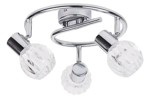 Beltéri karos spotlámpa E14 3x40W króm Lauren