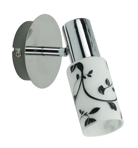 Beltéri fali lámpa E14 40W fehér/króm Blossom