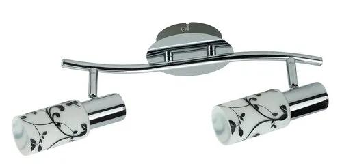 Beltéri karos spotlámpa E14 2x40W króm Blossom 