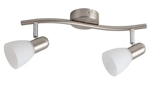 Beltéri karos spotlámpa E14 2x40W szatin króm Soma