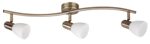 Beltéri karos spotlámpa E14 3x40W bronz Soma