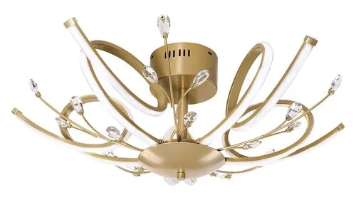 Beltéri LED mennyezeti lámpa 30W 2250lm 3000K arany Romill...