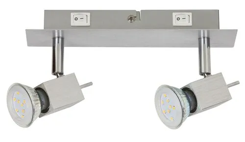 Beltéri  karos spotlámpa GU10 2x50W alumínium Agata