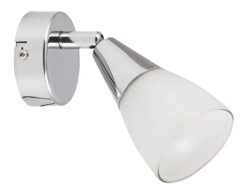 Beltéri fali lámpa E14 40W króm/fehér Nicolette