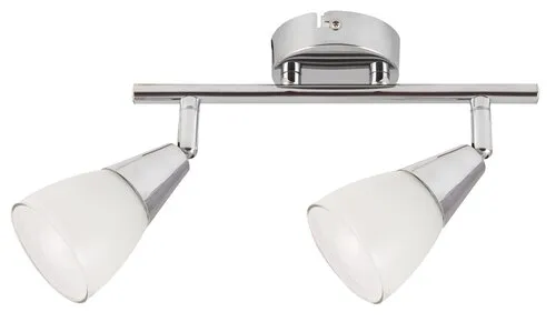 Beltéri karos spotlámpa E14 2x40W króm/fehér Nicolette