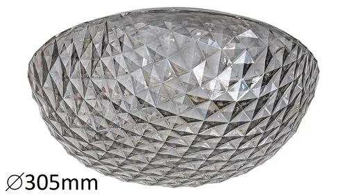 Beltéri LED mennyezeti lámpa 18W 1800lm 3000K szürke Jilli...