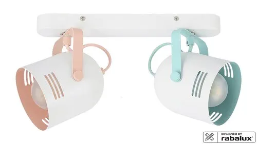 Beltéri karos spotlámpa E14 2x40W fehér Minuet