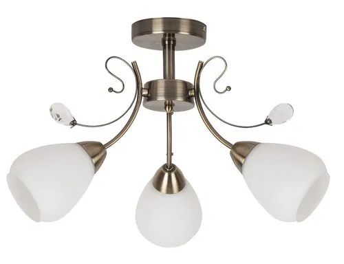 Beltéri mennyezeti lámpa E27 3x60W bronz Susan