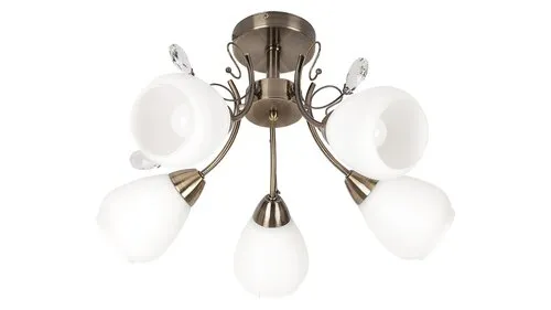 Beltéri mennyezeti lámpa E27 5x60W bronz Susan