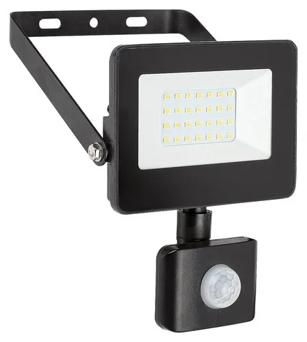 Flood LED Reflektor mozgásérzékelővel 20W 1800lm 4000K fek...