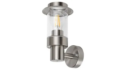 Kültéri fali lámpa E27 20W szatin króm Warsaw 