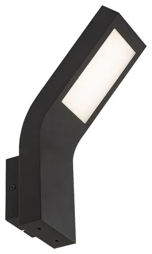 Kültéri LED fali lámpa 9W 600lm 3000K fekete Saldus 