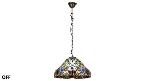 Beltéri függeszték E27 2x60W bronz/többszínű Mirella ...