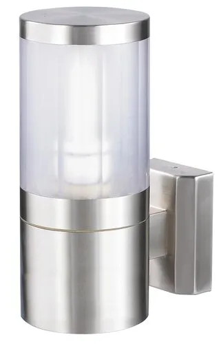 Kültéri fali lámpa E27 60W szatin króm/fehér Atlanta 