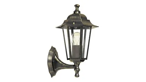 Kültéri fali lámpa E27 60W antik arany Velence 