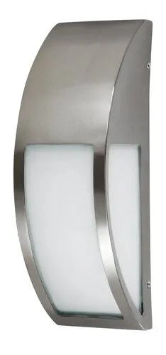 Kültéri fali lámpa E27 40W szatin króm/fehér Genova 